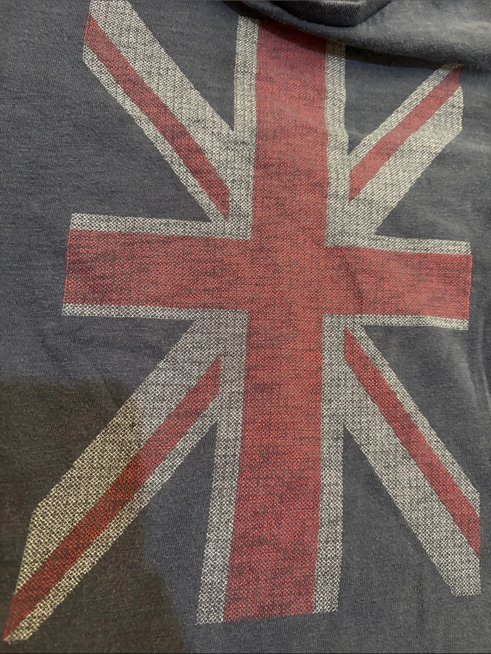 Gap Navy Kids T-Shirt with Union Jack Graphic S